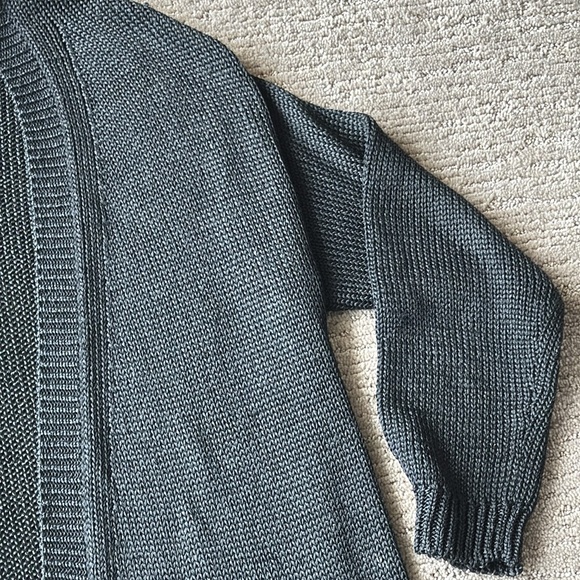 Charles Nolan Black Knit Cardigan Sweater - Picture 3 of 8